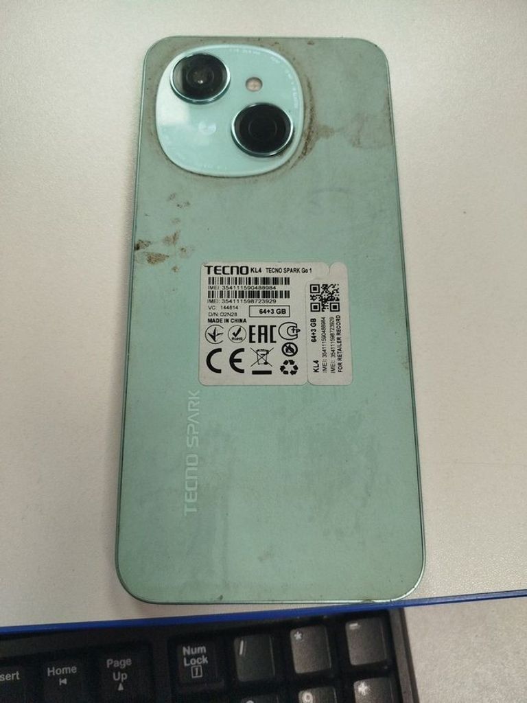 Оголошення Tecno spark go 1 kl4 3/64gb Б/У
