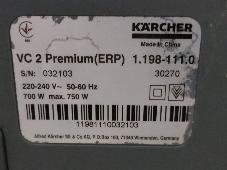 Karcher vc 2 premium Код:01-200834479. Зображення 7