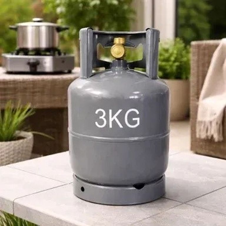 Купити Balloon 8 л з вітрозахистом 3 кг, Сірий Б/У