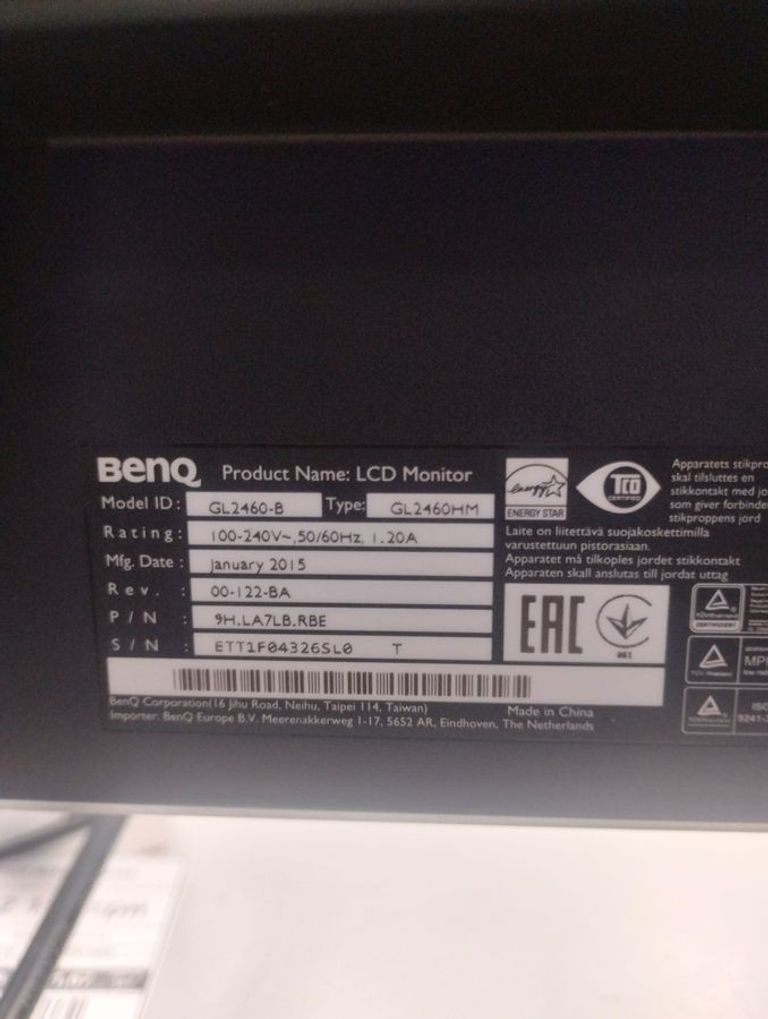 Benq gl2460 Код:01-200913352. Зображення 5