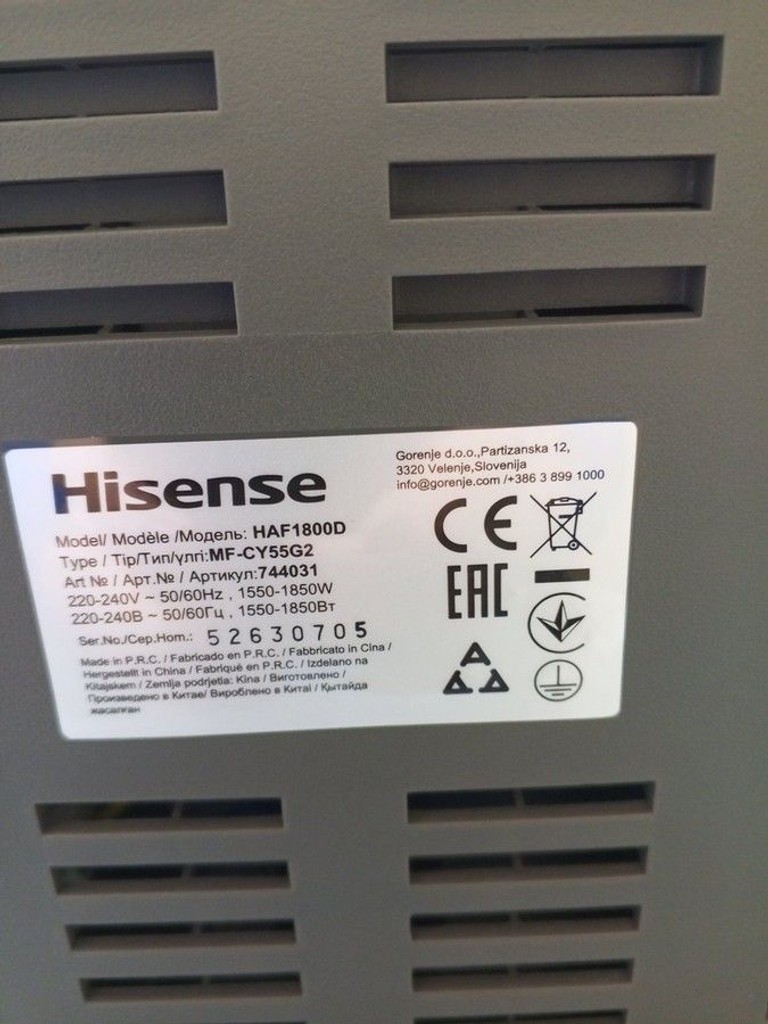 Hisense HAF1800D Код:01-200927302. Изображение 5