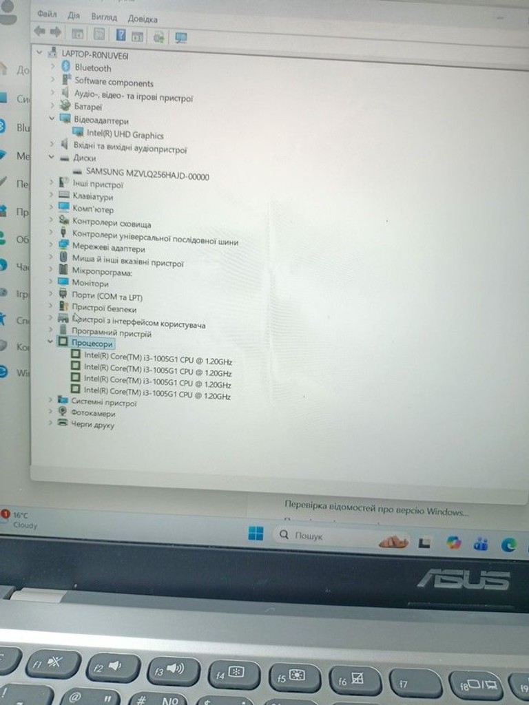 Asus 15/core i3-1005g1 ddr4/8gb ddr4/ssd 256 gb/*інтегрована Код:01-200986210. Зображення 9