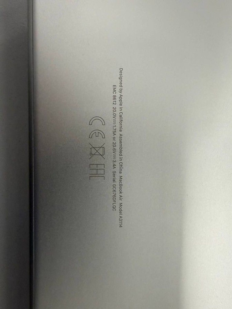 Apple macbook air 15" m3 2024 Код:01-200986445. Изображение 5
