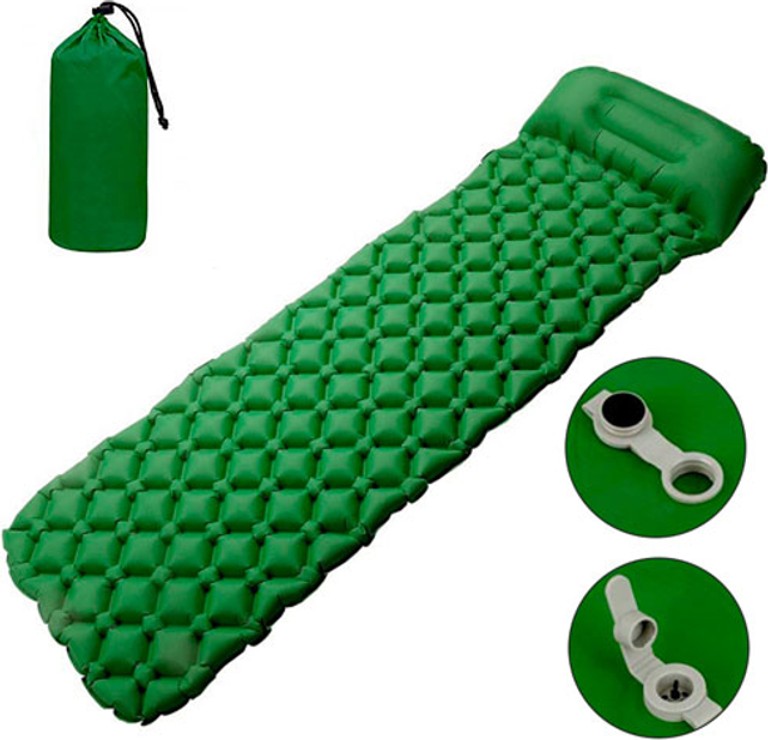 Mattress туристичний з подушкою 190x60x5см з чохлом Код:null. Зображення 4