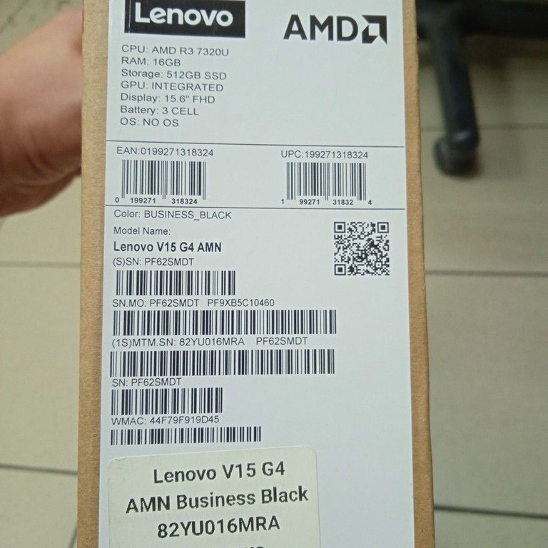 Розпродаж Lenovo 15/ryzen 3 7320u ddr5/16gb ddr5/hdd *відсутній/ssd 512 gb/*інтегрована, продавець Техноскарб