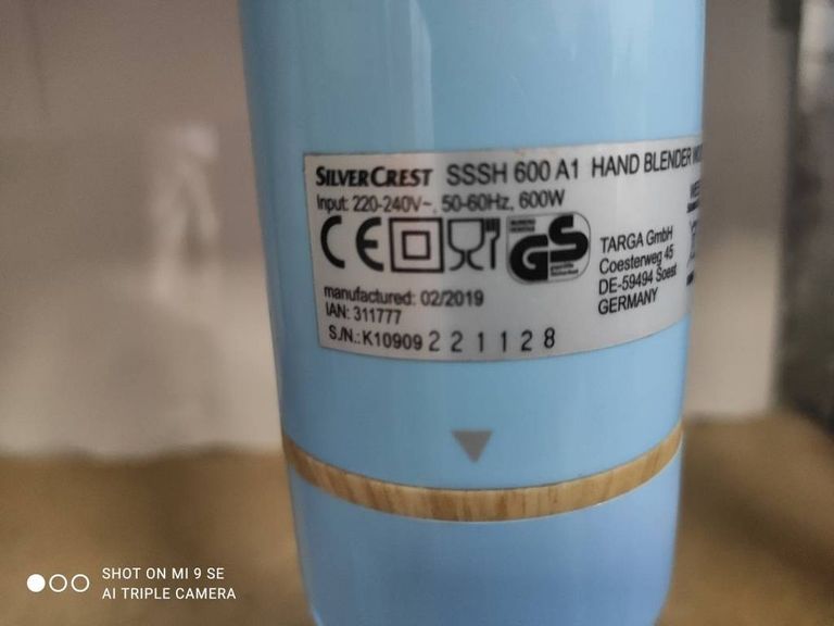 Дешево SilverCrest SSSH 600 A1 blue з ломбарду