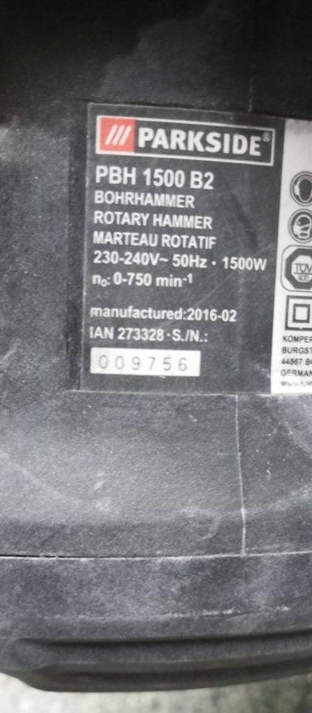 Дешево Parkside pdh1500 b2 з ломбарду