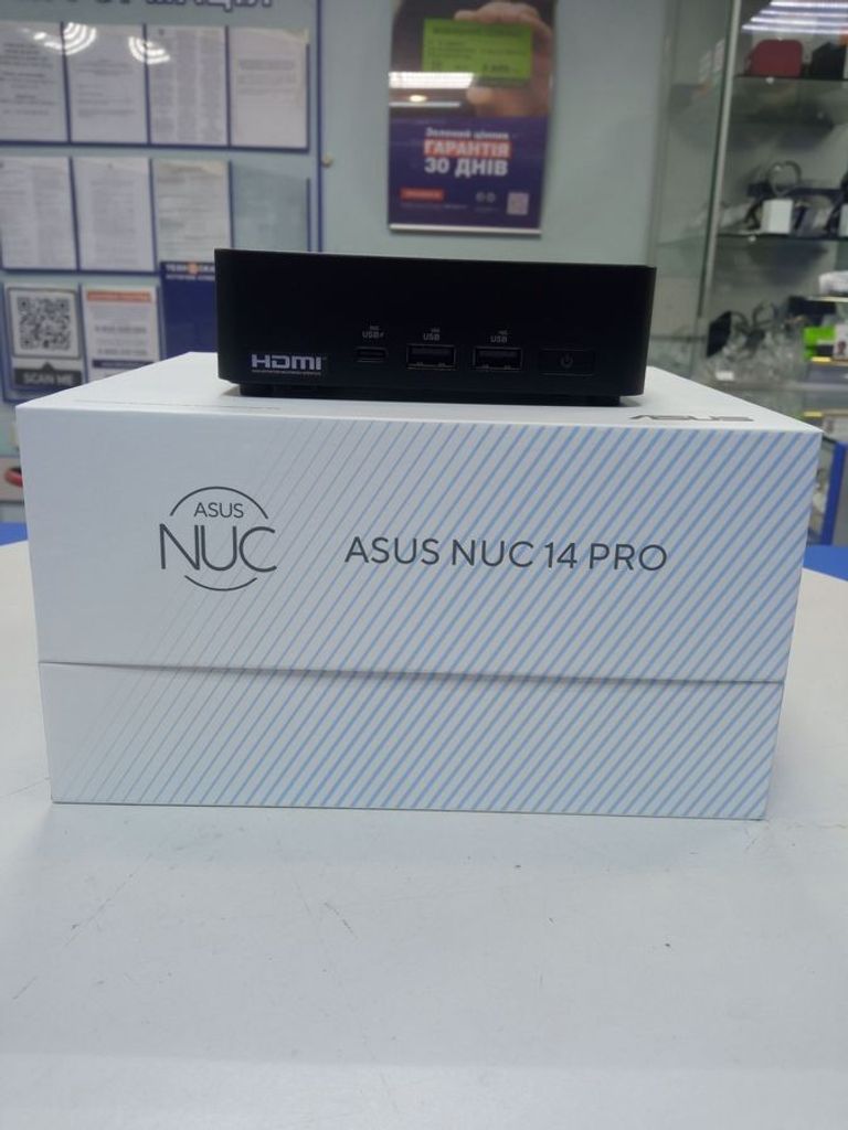 Купить Asus nuc 14 pro/core 3 100u/16gb ddr5/ssd 256 gb Б/У