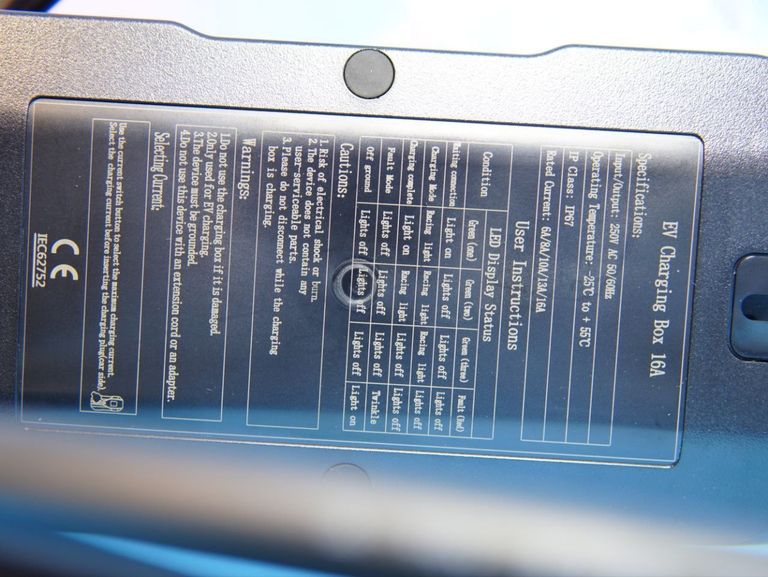 Type 2 з вилкою Schuko 5 м 16 А регульований струм MIDA-EVEF-16A-SP Код:null. Зображення 7