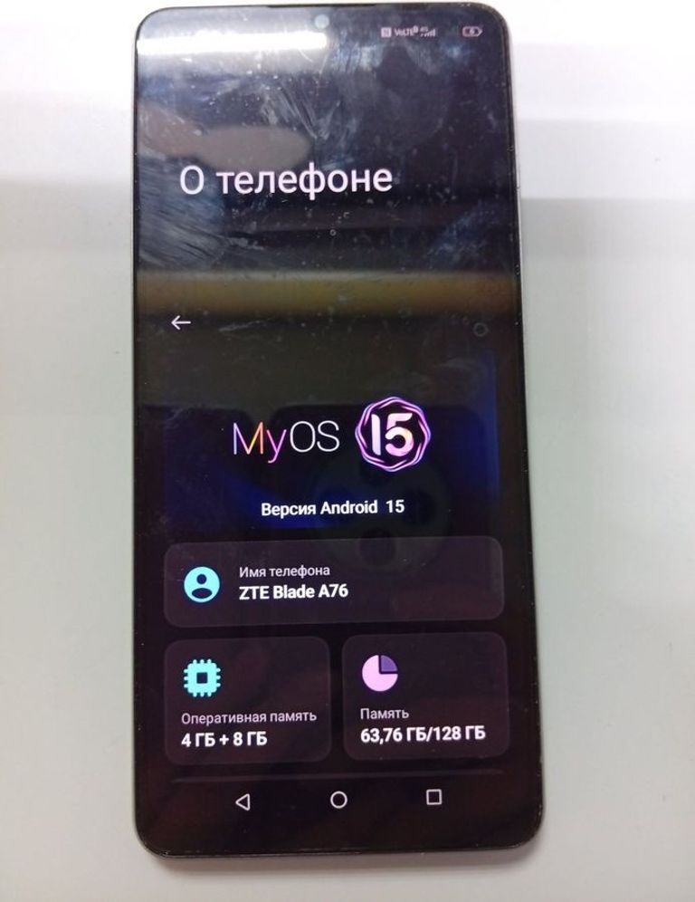Купити Zte Blade A76 4/128GB Gray Б/У