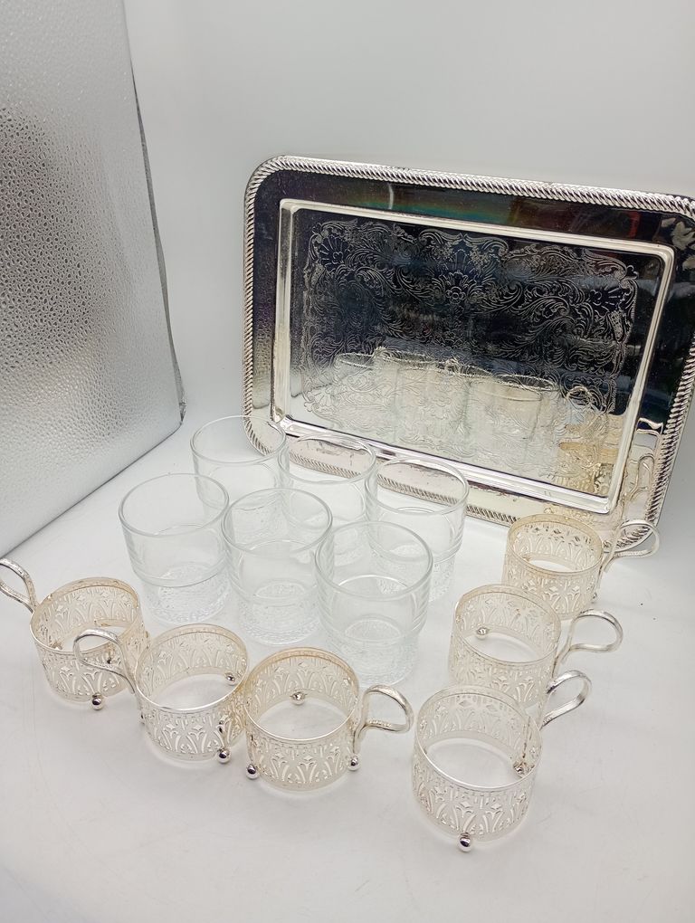 Дешиво Crisal Glass (6шт) + підставка с ломбарда