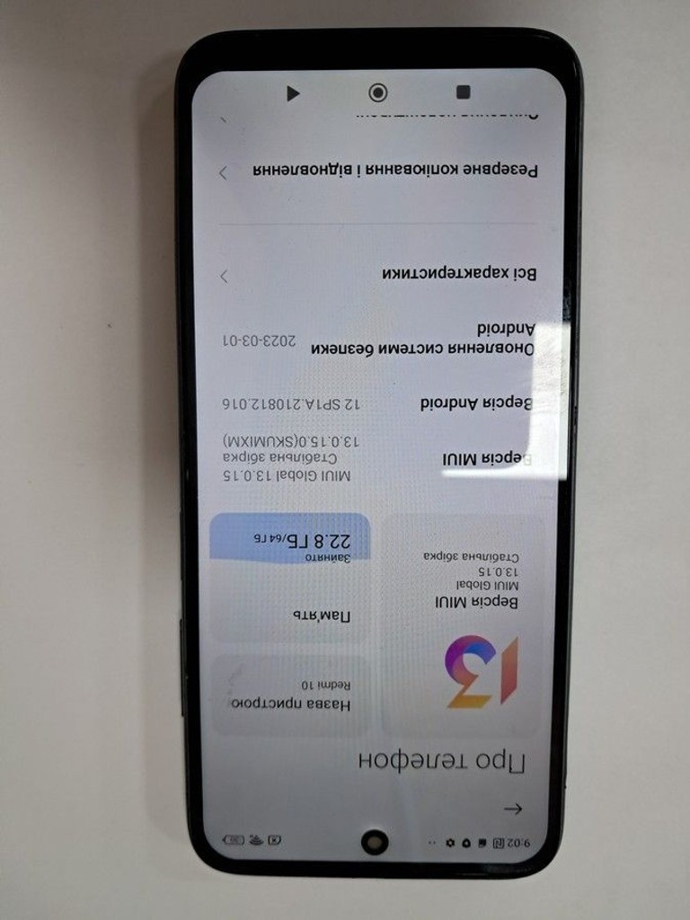 Оголошення Xiaomi redmi 10 4/64gb Б/У