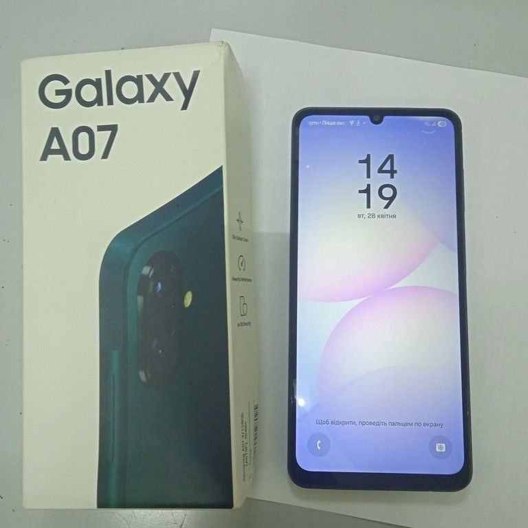 Оголошення Samsung galaxy a07 4/128gb Б/У