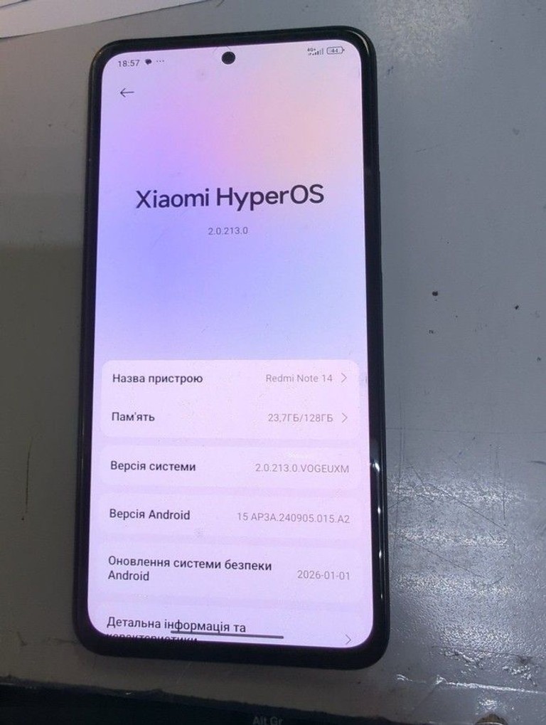 Оголошення Xiaomi redmi note 14 6/128gb Б/У