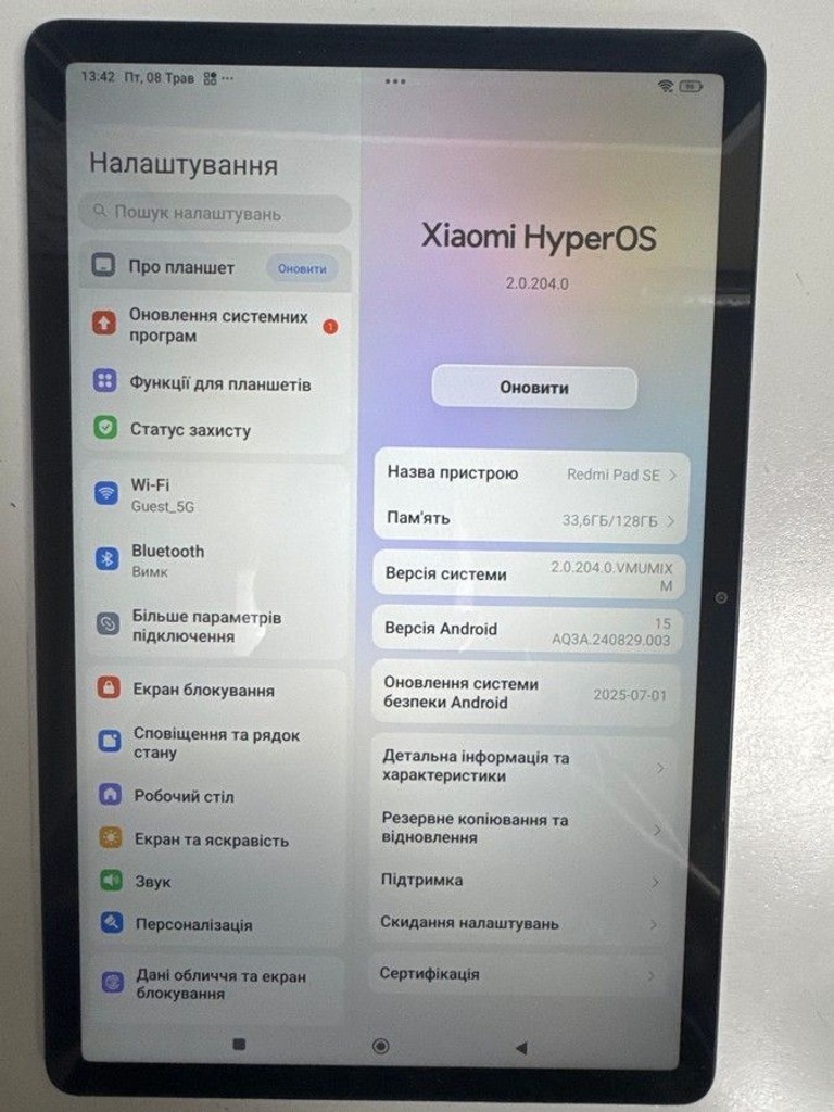 Купить Xiaomi redmi pad se 8.7 4/128gb lte Б/У