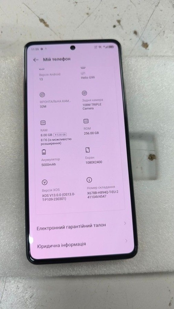 Infinix note 30 pro x678b 8/256gb Код:01-200997149. Зображення 6