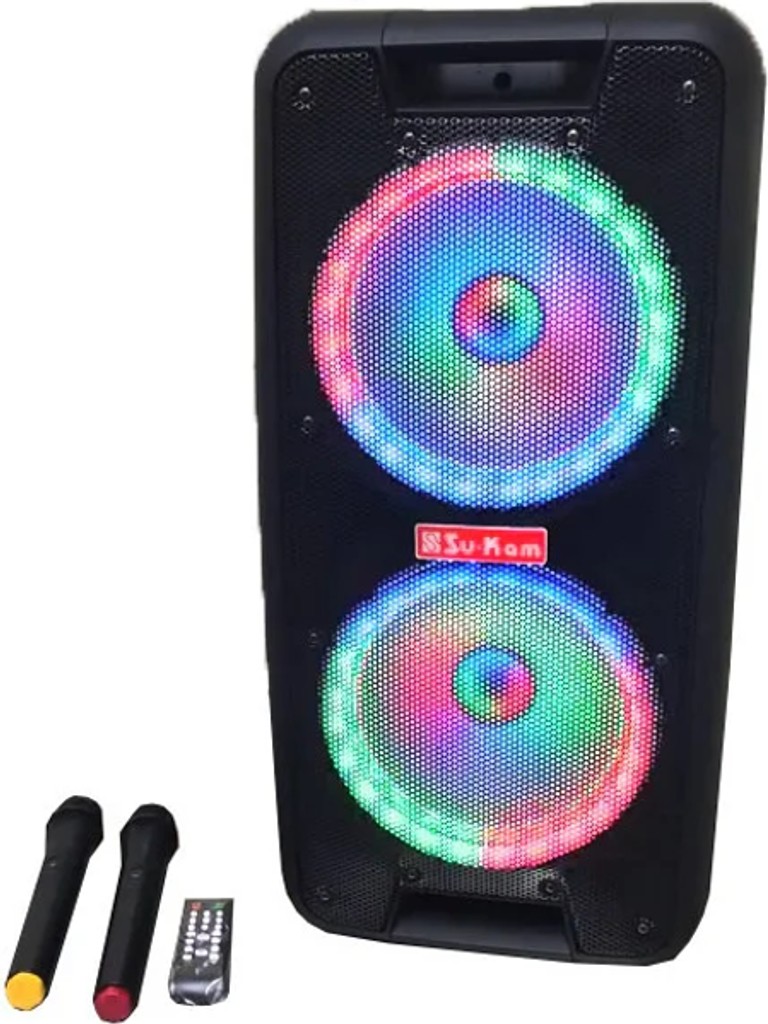 Оголошення Портативна колонка Su-Kam 1010 + 2 мікрофони + BT 12v220v Б/У