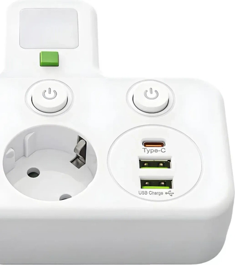 Adapter 5 розеток + USB Код:null. Изображение 6