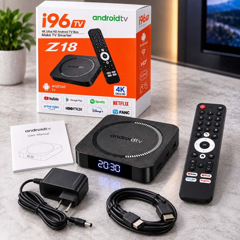 I96 Z18 Android TV / Приставка для TV 4/32 ГБ, Wi-Fi 2.4/5 ГГц, 4K Код:null. Изображение 8