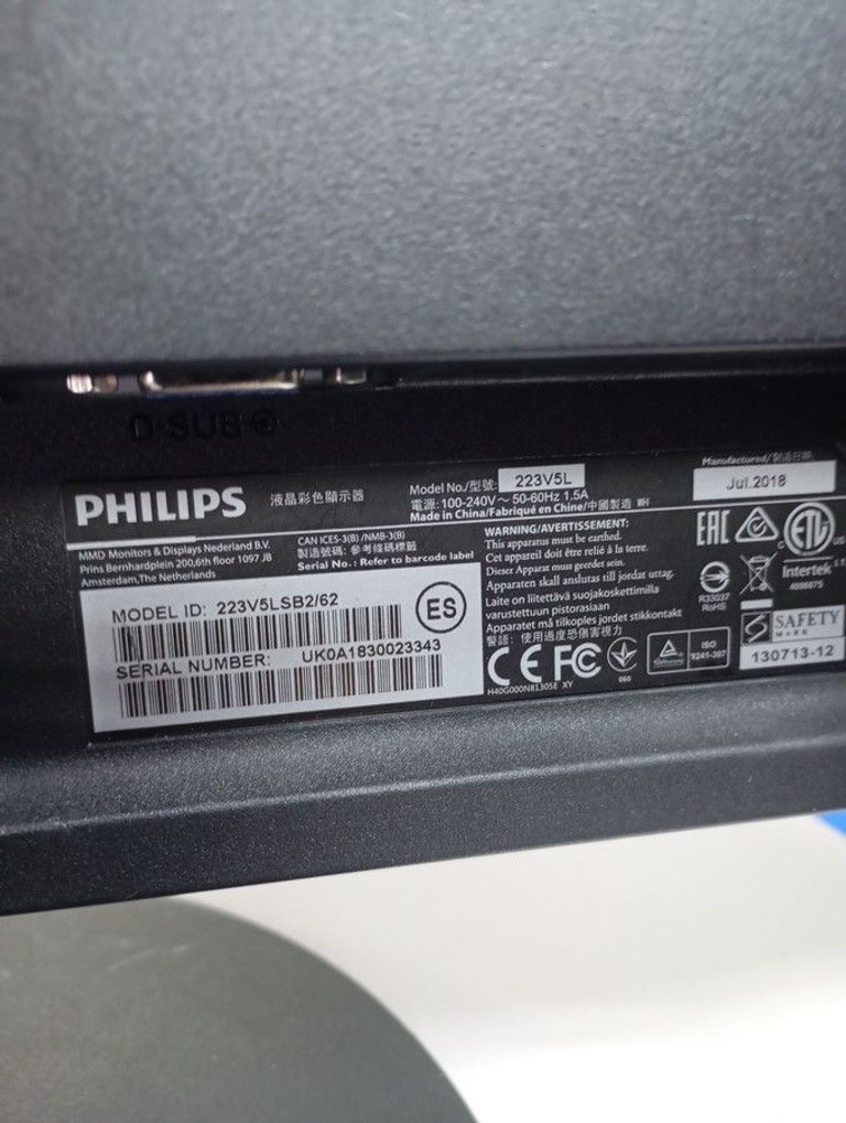 Philips 223v5l Код:01-201160296. Изображение 6