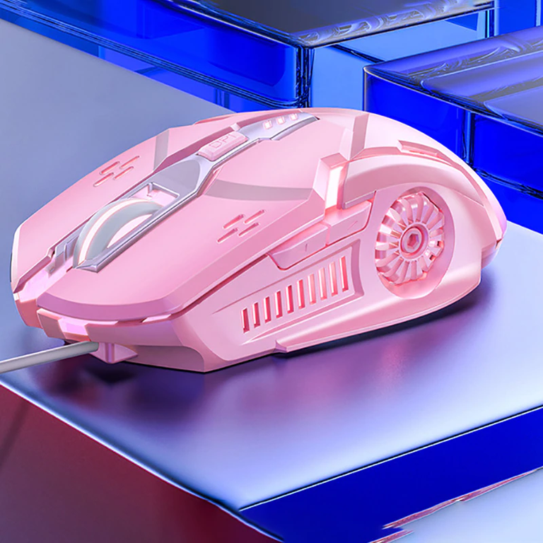 Купить Ігрова провідна мишка e-Sports G5 3200 DPI Рожевий Б/У