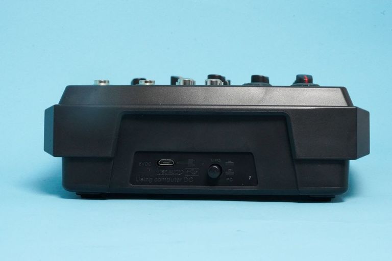 Акція! Аудіоінтерфейсний мікшер 4-канальний бездротовий Bluetooth USB мікшерний пульт MP3 саундборд 48V фантомне живлення пряма  Код:null. Зображення 4