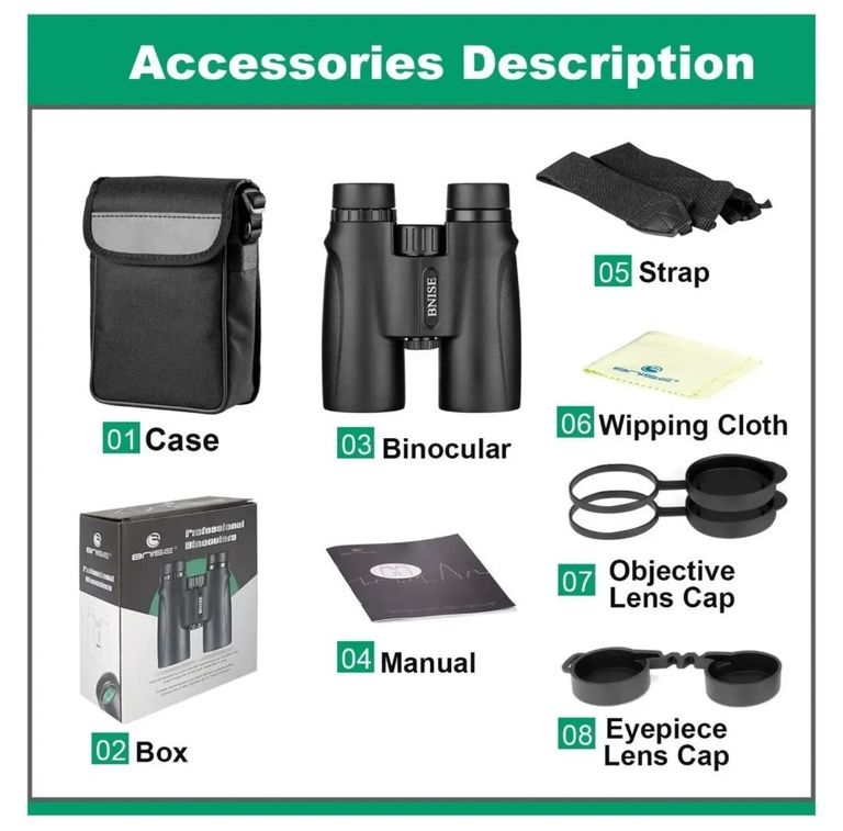 Bnise 10x42 HD Код:null. Изображение 10