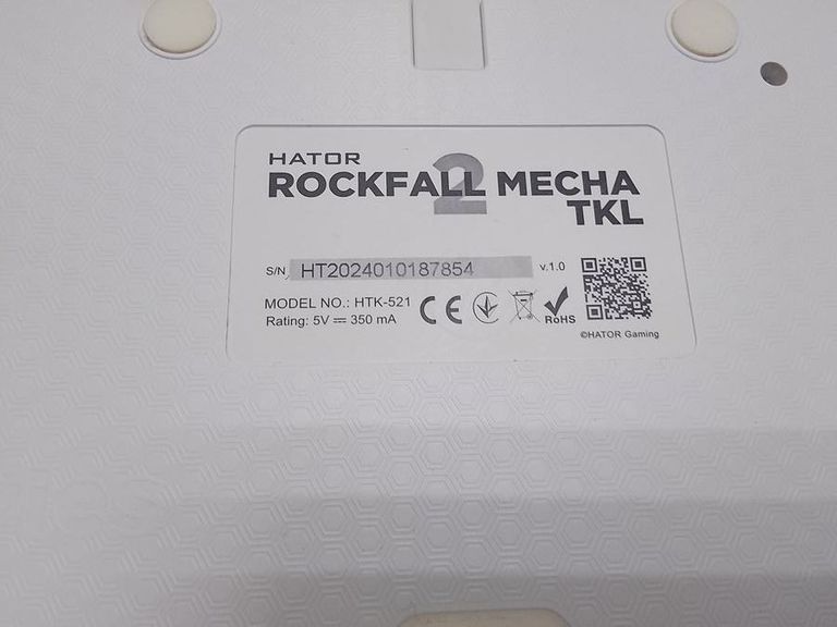 Дешево Hator Rockfall 2 Mecha Signature Edition White/White/Orange (HTK-521-WWO) з ломбарду