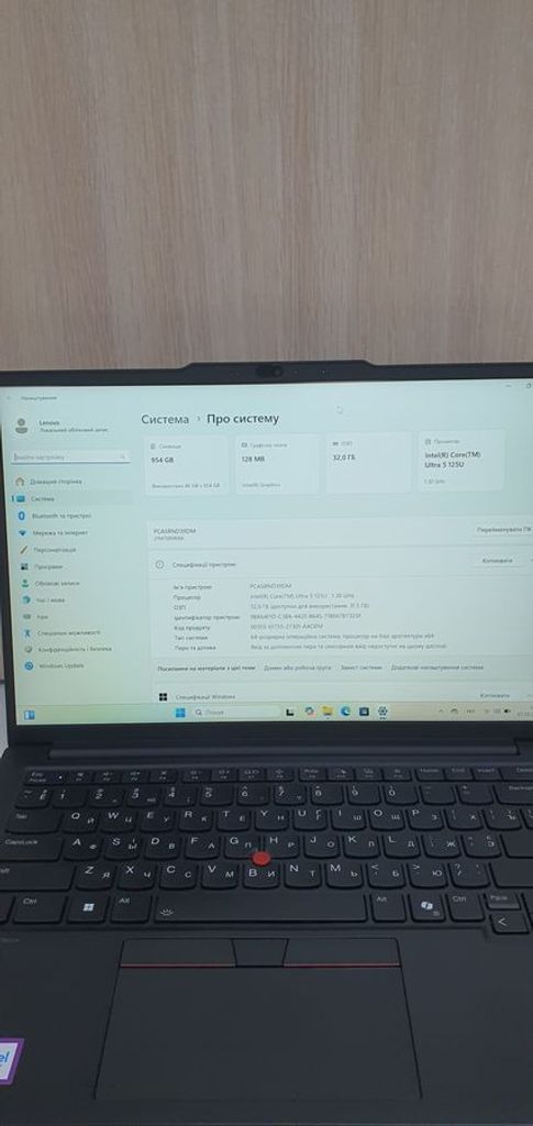 Дешево Lenovo 14/core ultra 5 125u s1 ddr5/32gb ddr5/ssd 1000 gb/*інтегрована з ломбарду