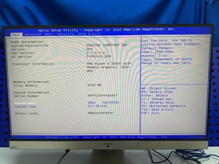 Asus vivo aio 23,8/ryzen 3 3250u/ ram 8gb/ssd 256gb/video radeon vega 3 Код:01-200778156. Изображение 6