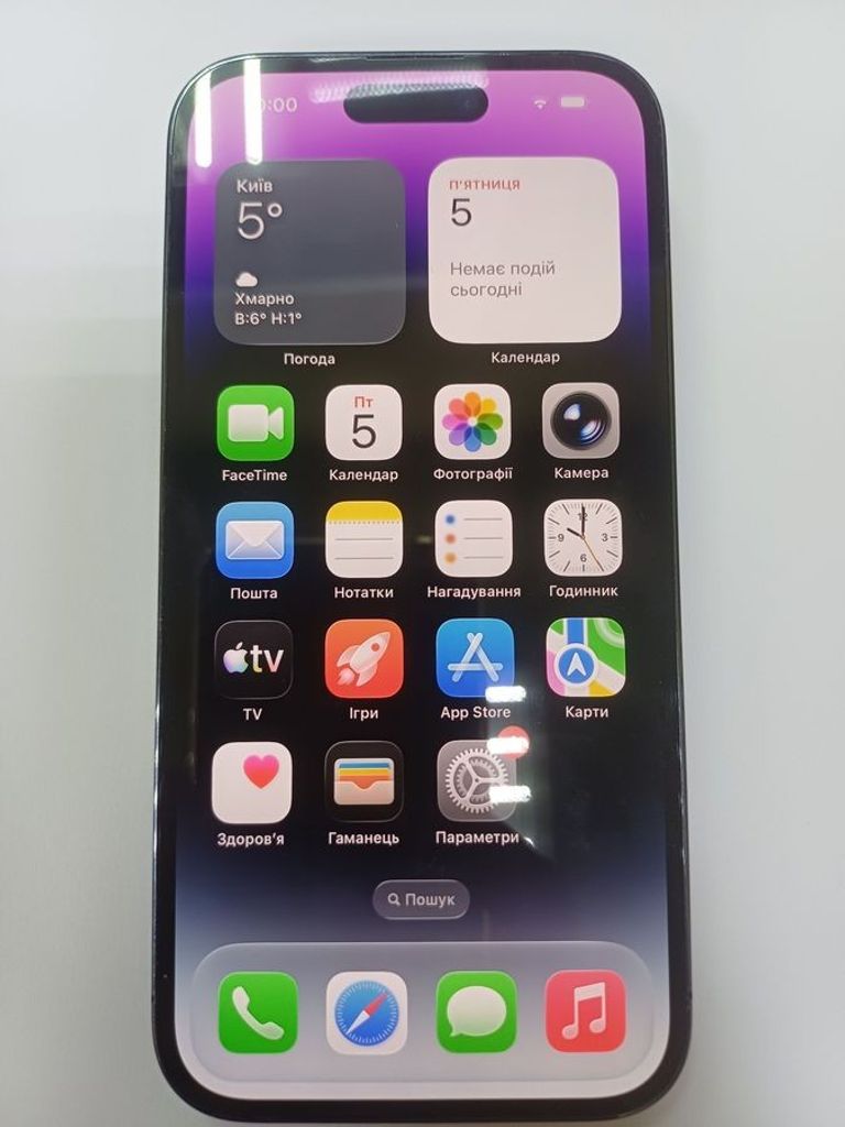 Оголошення Apple iPhone 14 Pro 128GB eSIM Space Black (MPXT3) Б/У