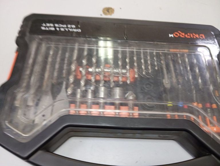 Дешево Dnipro-M impact 62 pcs набір біт та свердл, 62 шт. з ломбарду