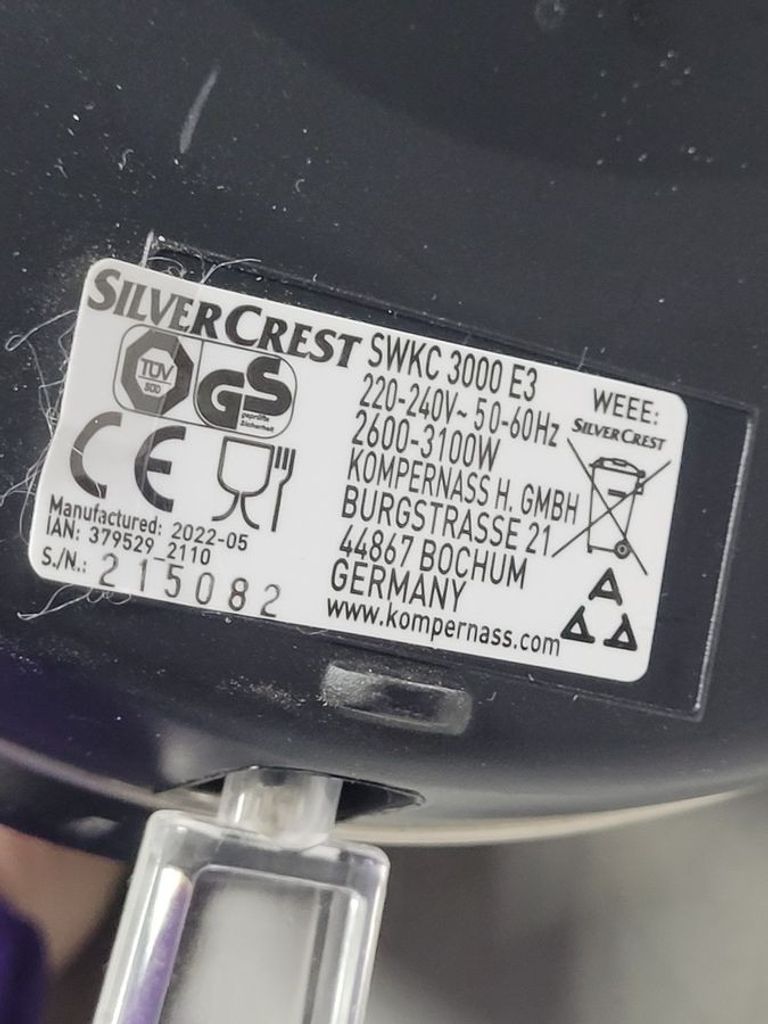 Дешиво SilverCrest SWKC 3000 E3 light blue с ломбарда