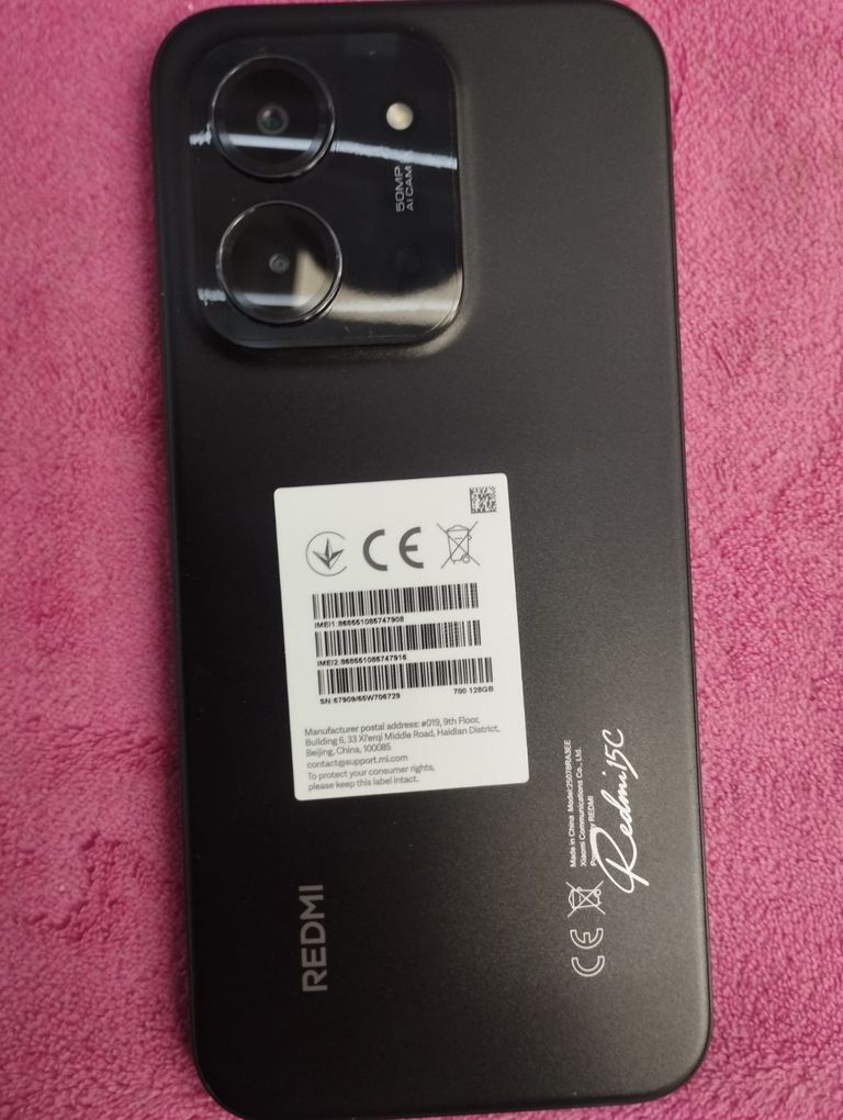 Оголошення Xiaomi Redmi 15C 4G 4/128GB Midnight Black Б/У