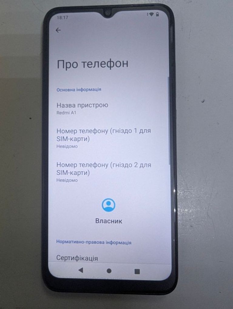 Оголошення Xiaomi Redmi A1 2/32GB Black Б/У