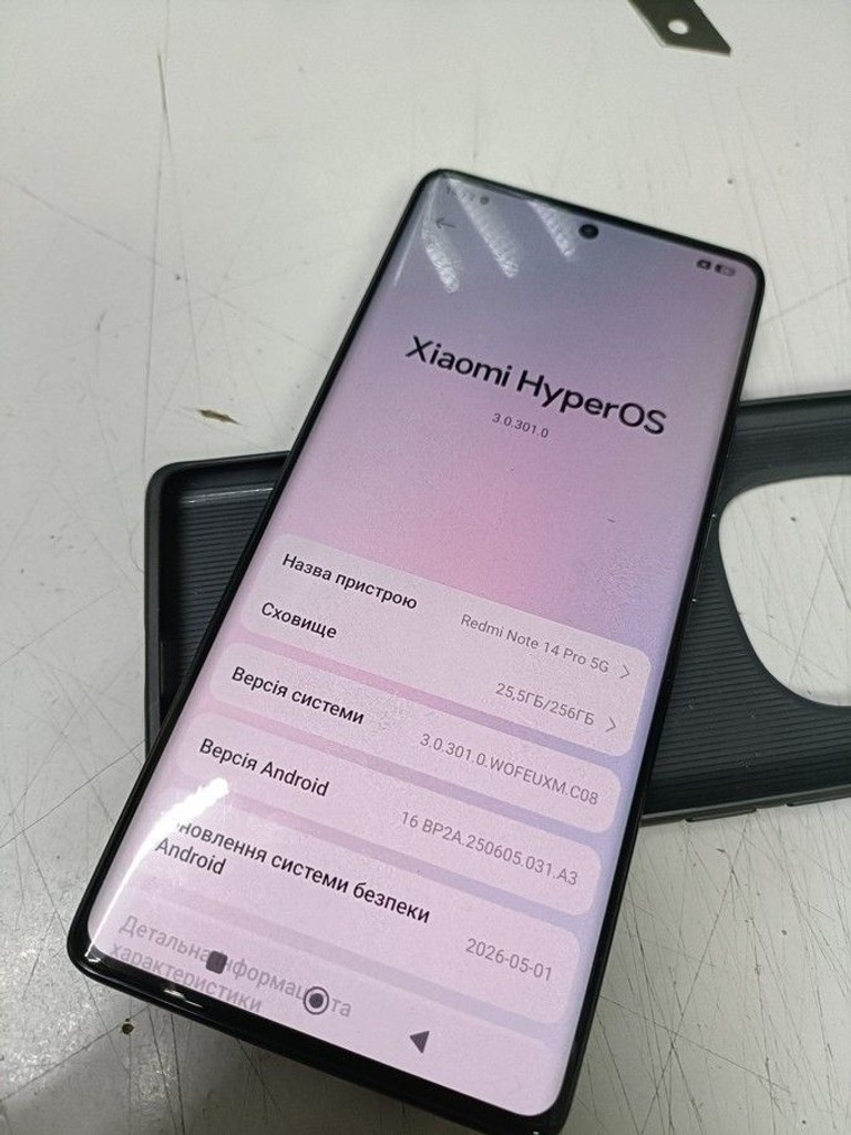 Оголошення Xiaomi redmi note 14 pro 5g 8/256gb Б/У
