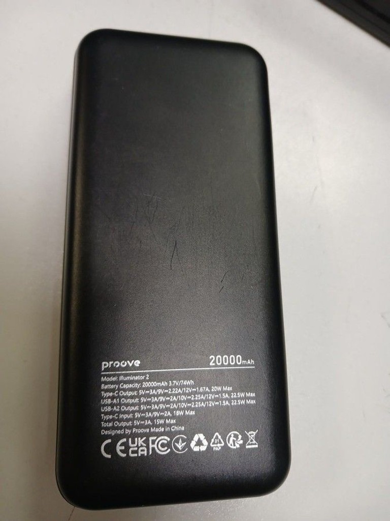 Дешево Proove illuminator 2 20000mah pd qc 22.5w з ломбарду