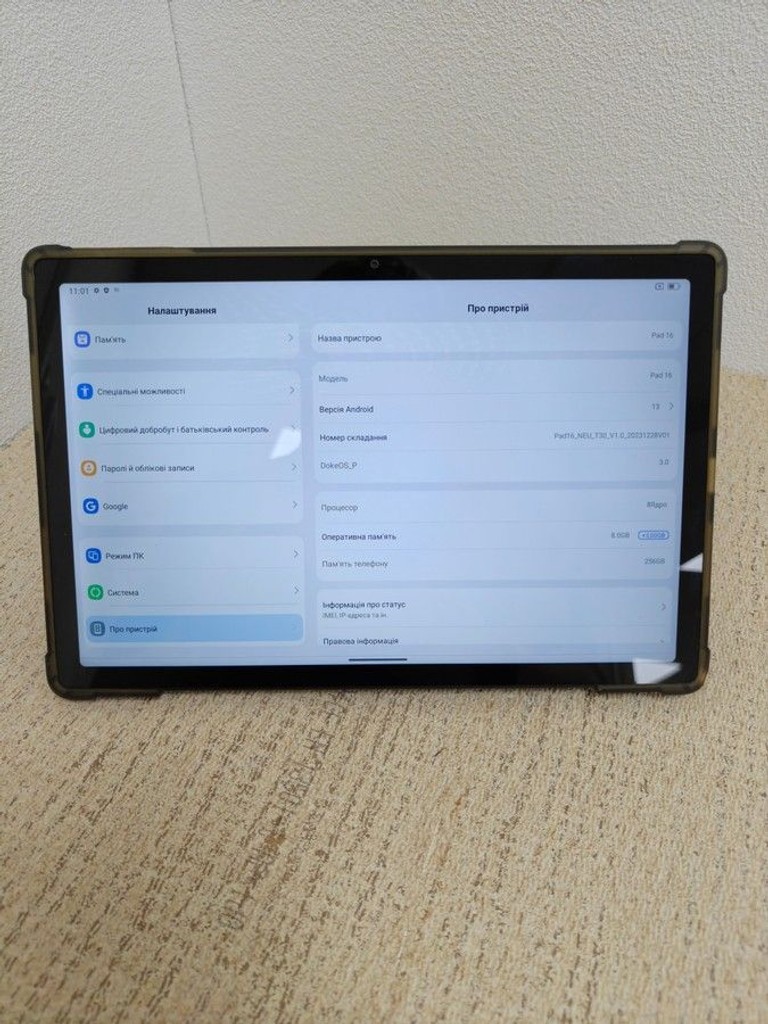 Объявление Oscal Pad 16 8/256GB Space Gray Б/У