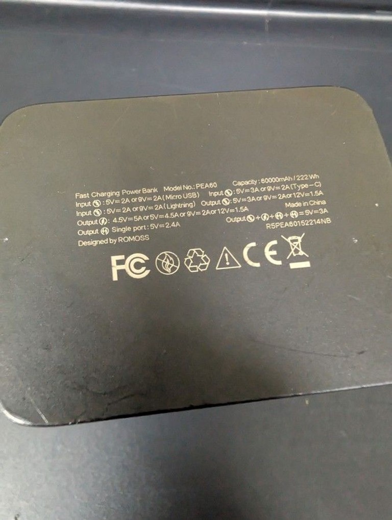 Оголошення Romoss PEA60 60000mAh Black Б/У