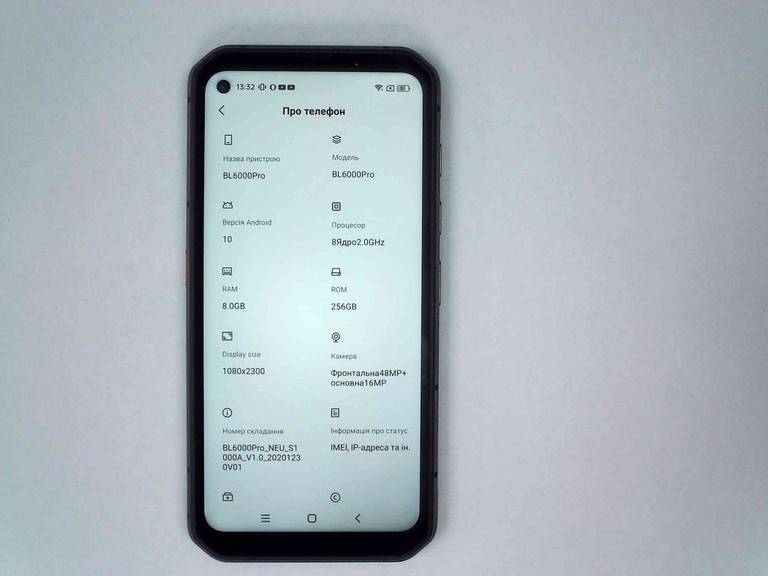 Оголошення Blackview BL6000 Pro 8/256GB Black Б/У
