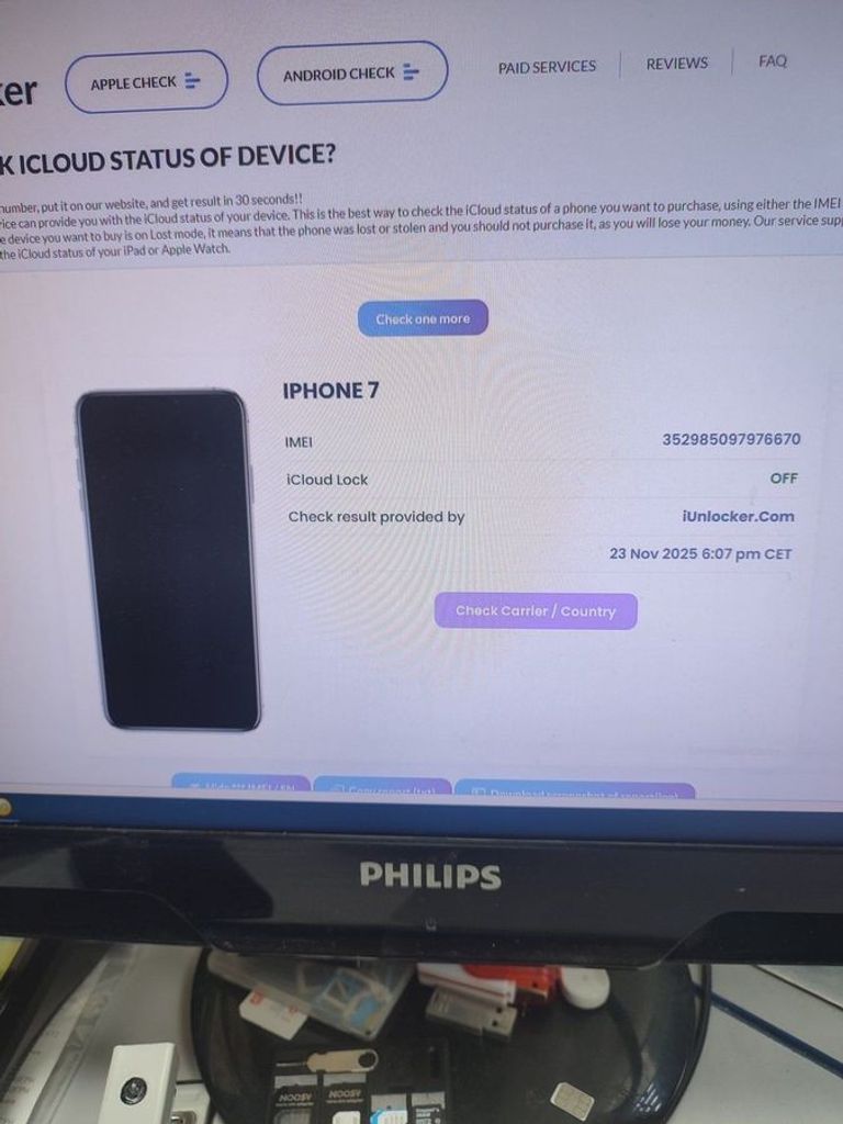 Apple iphone 7 128gb Код:01-200827902. Зображення 6