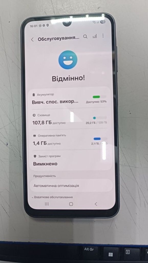 Оголошення Samsung galaxy a16 4/128gb Б/У