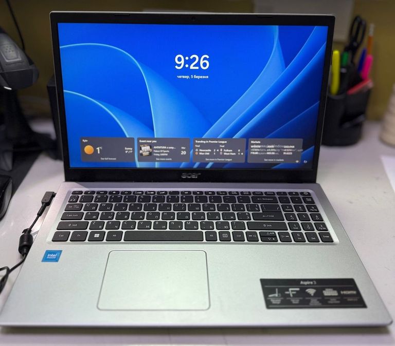 Купить Acer 15/celeron n4500 ddr4/8gb ddr4/hdd *відсутній/ssd 256 gb/*інтегрована Б/У