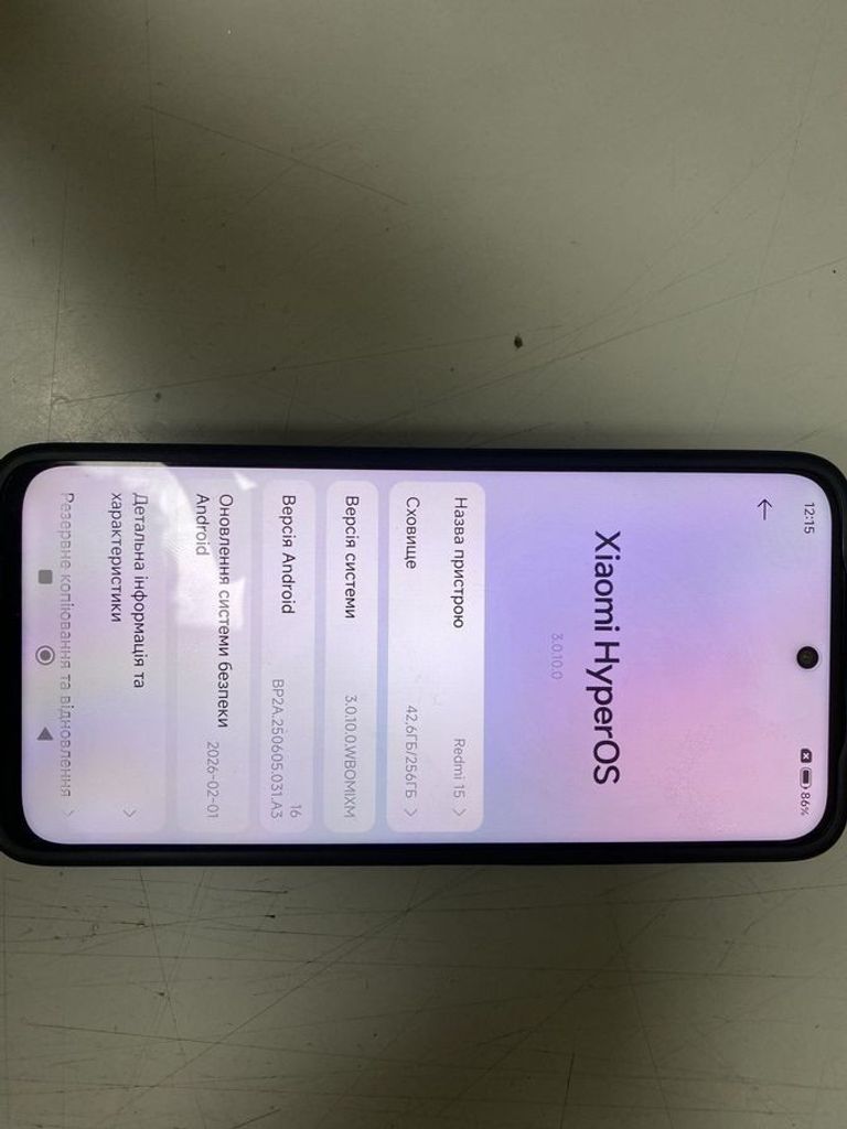 Купити Xiaomi Redmi Note 15 8/256GB Midnight Black Б/У