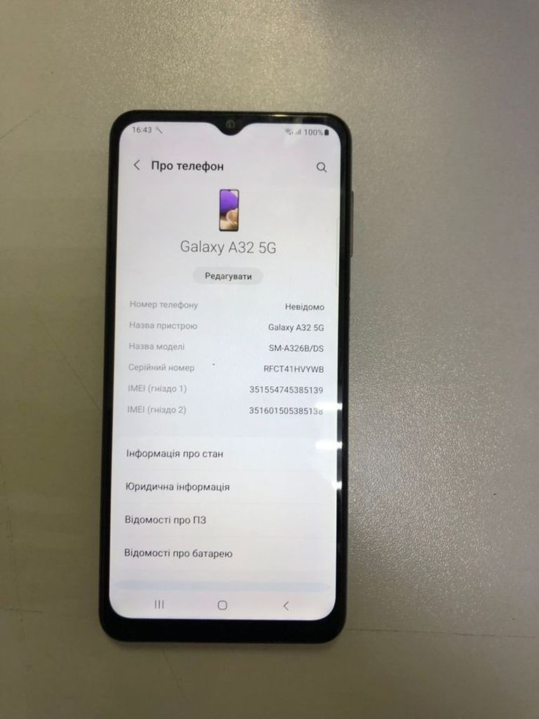 Samsung a326b galaxy a32 5g 4/64gb Код:01-200916060. Зображення 10
