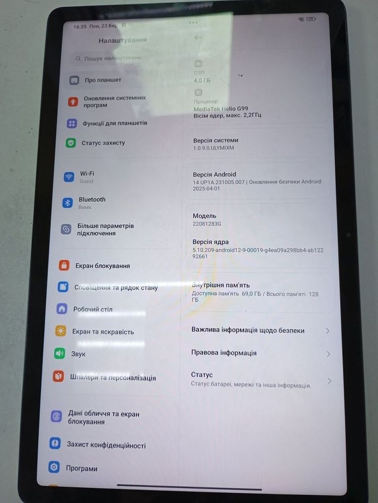 Xiaomi redmi pad 4/128gb wi-fi Код:01-200915180. Изображение 5