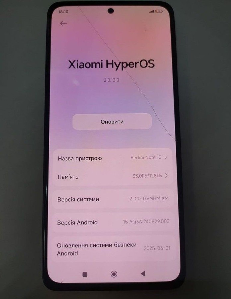 Объявление Xiaomi redmi note 13 4g 6/128gb Б/У