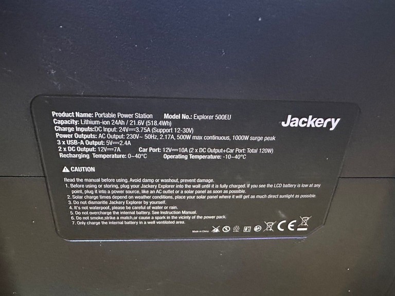 Jackery explorer 500eu Код:01-200948826. Зображення 5
