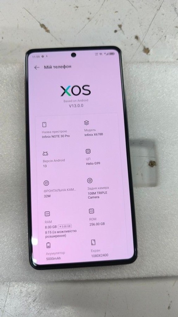 Infinix note 30 pro x678b 8/256gb Код:01-200997149. Зображення 7