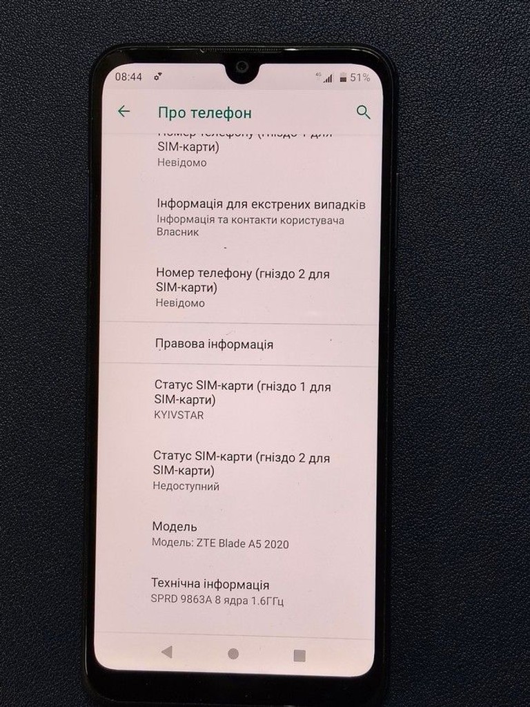 Дешиво Zte Blade A5 2020 2/32GB Blue с ломбарда